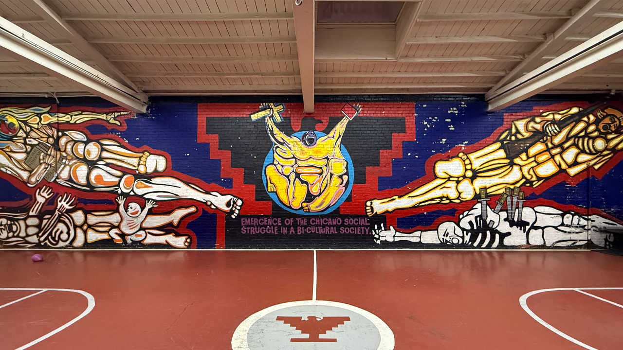 Mural at the Washington Neighborhood Center (WNC) in North Sacramento