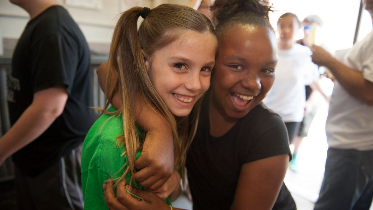 RWJF Philadelphia Childhood Obesity: Kids play and take part in activities at Meredith School in Philadelphia.     Photo by Matt Moyer