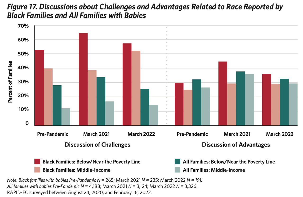 Figure 17: Discussions About Challenges and Advantages Related to Race bar chart
