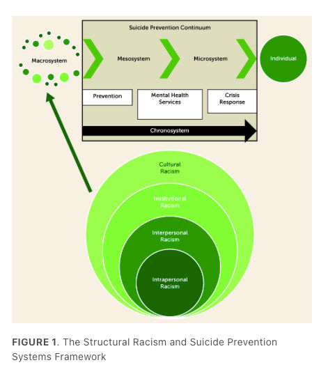 The structural racism and suicide prevention systems framework.