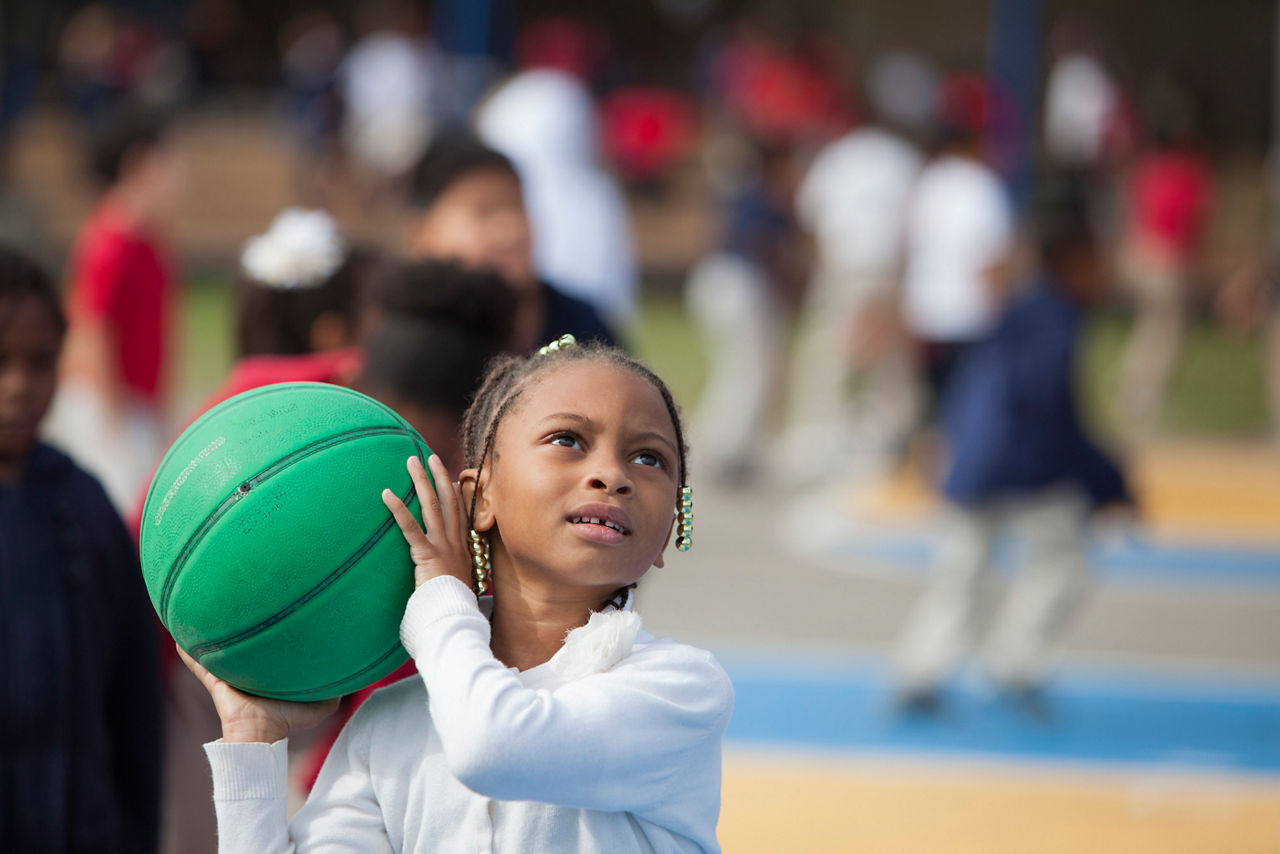 Playworks, Cummings Elementary School, 10455 S Kirkwood Rd, Houston, 4th Grade recess 
All have RWJF release