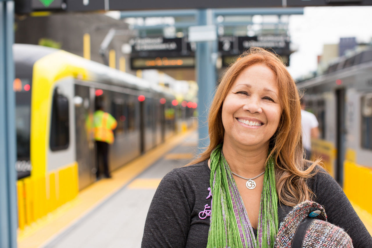 Santa Monica 2016 Culture of Health. Brand new rail station located downtown. Cyntia Rose(  Co-Founder of Spoke ) is a huge advocate of tranportation other than cars.  Santa Monica has added 107 miles of new bike lanes in recent years and has 80 rental hubs via the Breeze Bike Share program, which started in November 2015. Even walkers have it better: the city changed 12 intersections downtown. Now pedestrians can cross in all directions.
 â  The momentum is changing around the way people get around,â   adds Cynthia Rose, director of Santa Monica Spoke, an advocacy group that increases bike use. â  The car culture is not completely broken, but itâ  s certainly being challenged.â  