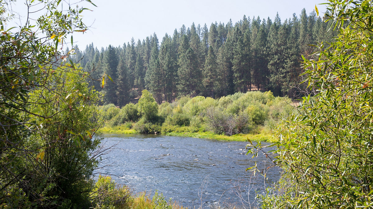 Sprague River in Chiloquin, Oregon which has a large population of Native Americans from the Klamath Tribe.