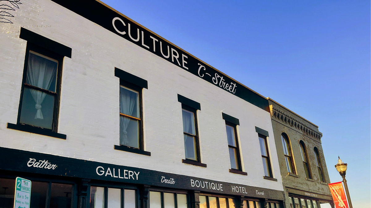 A building marked “Culture C-Street,” representing identity, expression, and community.