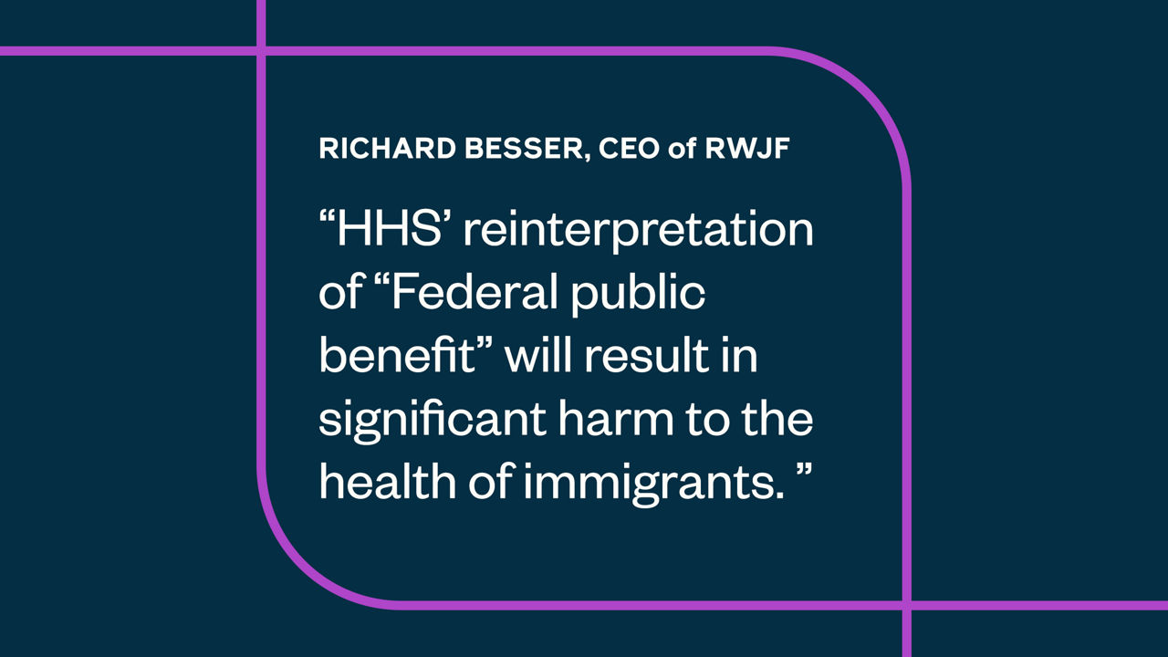 HHS' reinterpretation of Federal Public Benefit