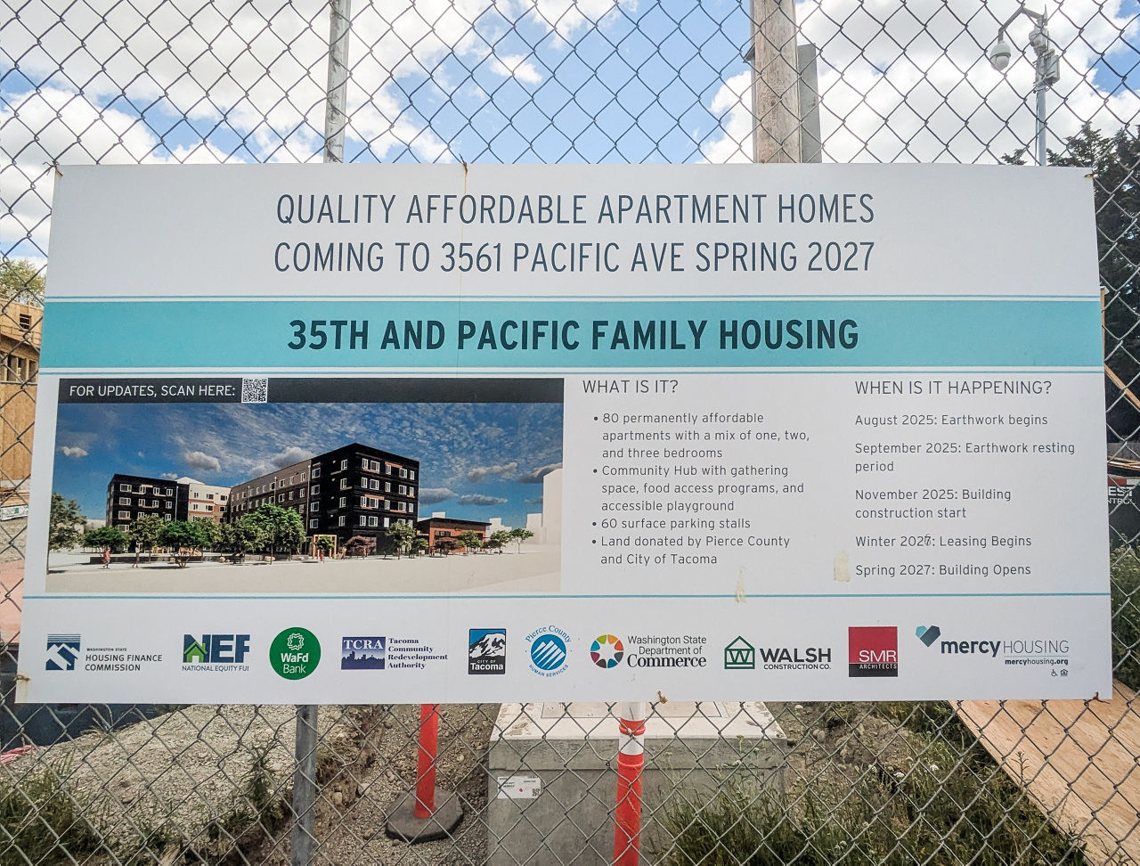 A sign advertising affordable apartment homes.