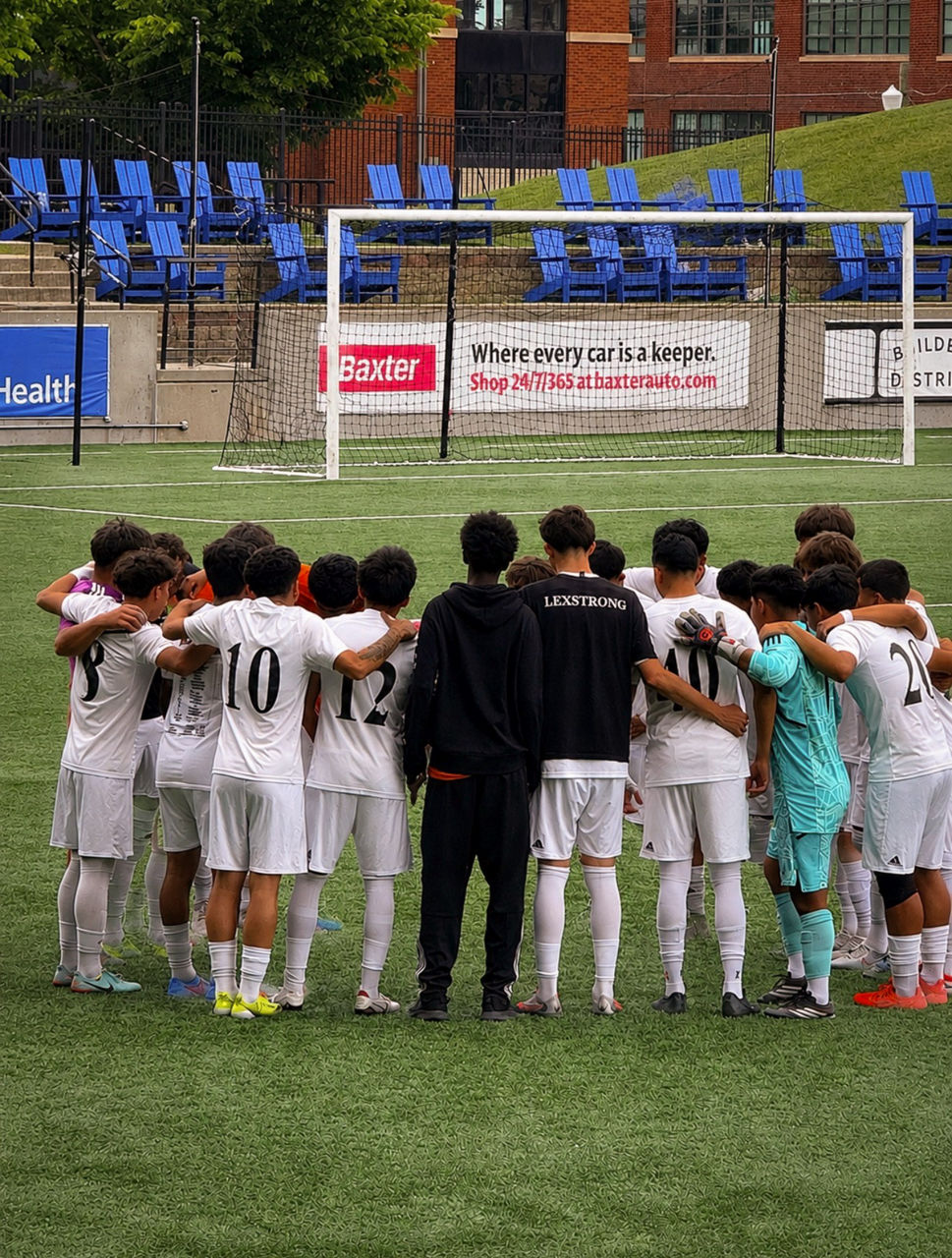 The Lexington soccer team at the state finals.