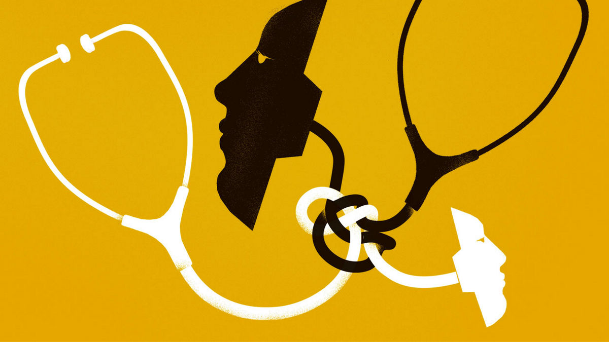 Intersection of Race and Health illustration.