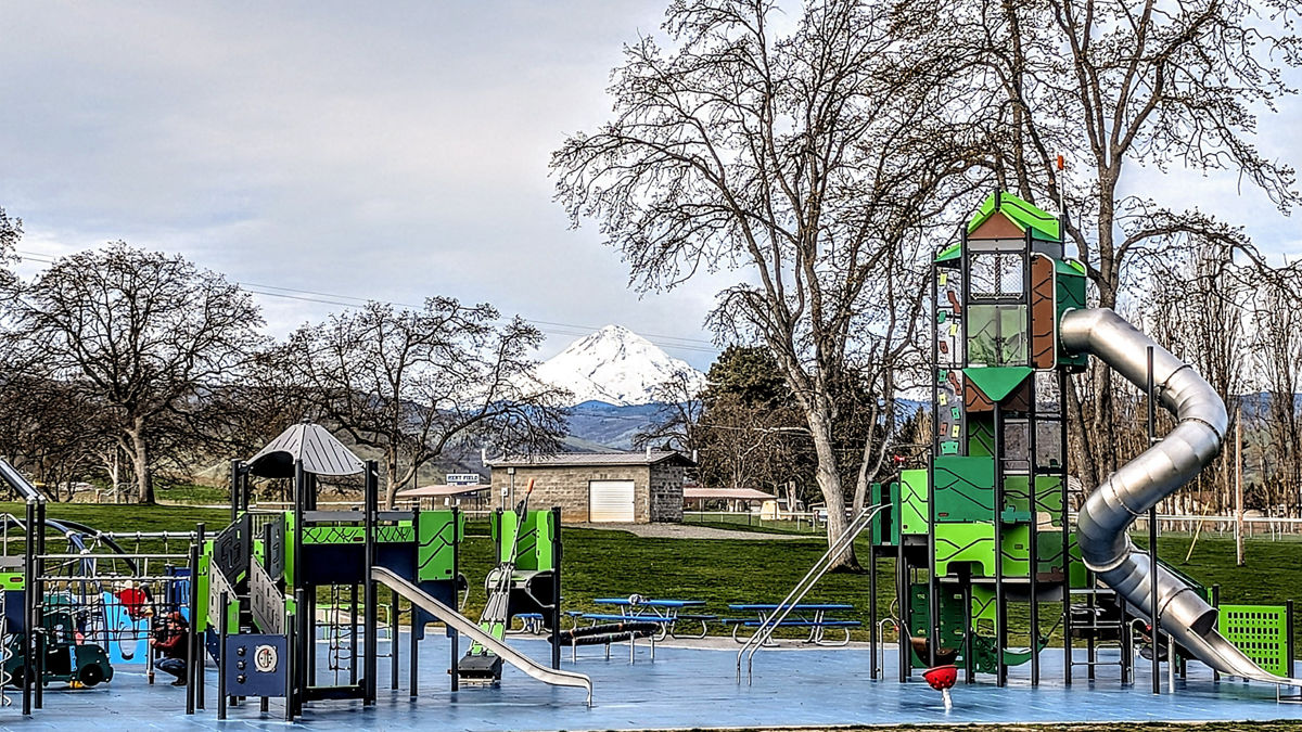 A play structure in The Dalles. 
