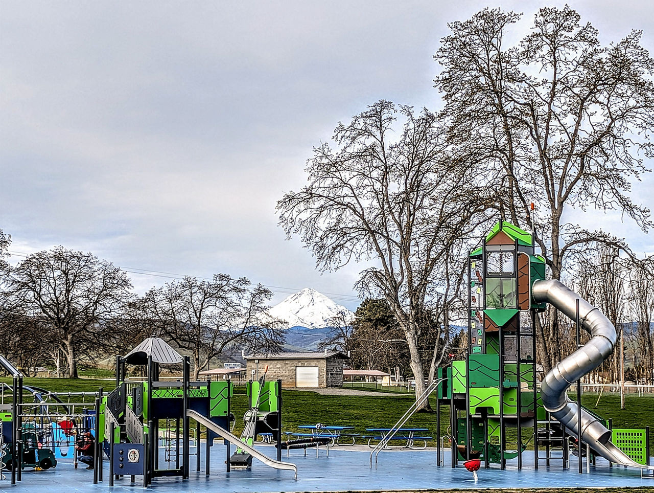 A play structure in The Dalles. 