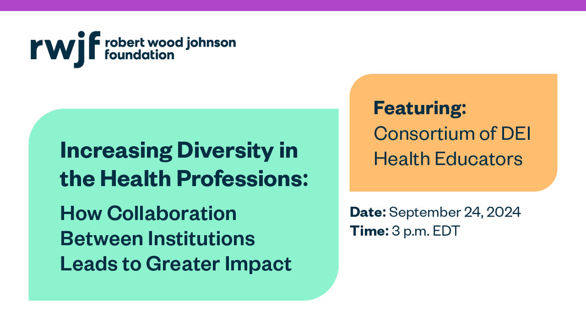 Increasing Diversity in Health Professions webinar thumbnail.
