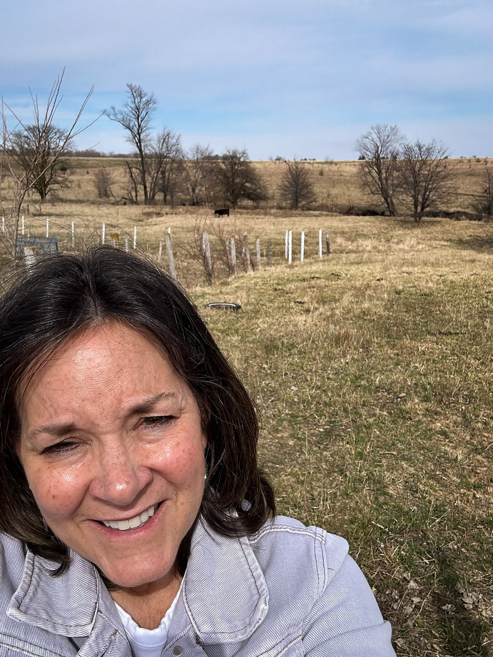 Monica at a farm near Burlington, Iowa. 