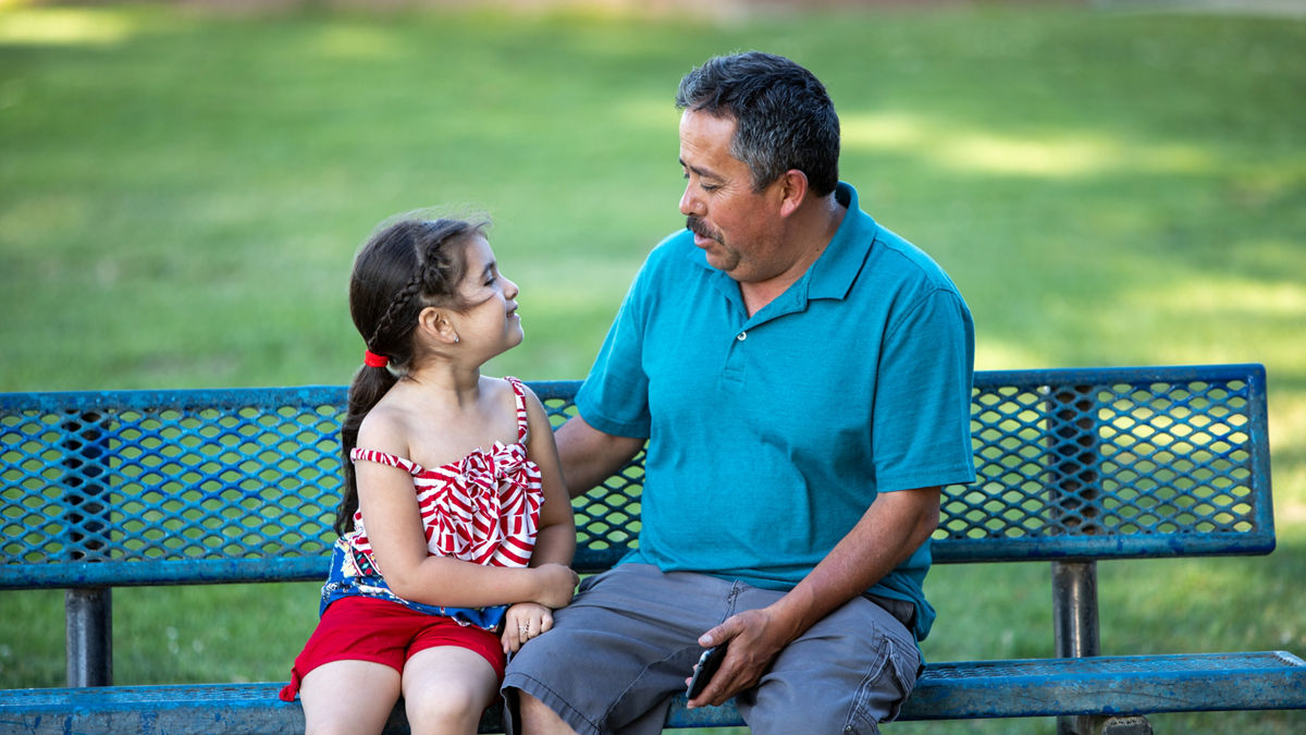 RWJF Culture of Health Prize 2019 - Gonzales, CA. Cruz Leon (dad) and Aly Leon (daughter).