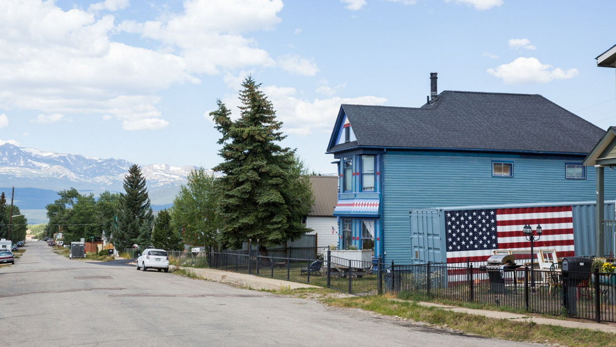 House in downtown Leadville, Colorado.