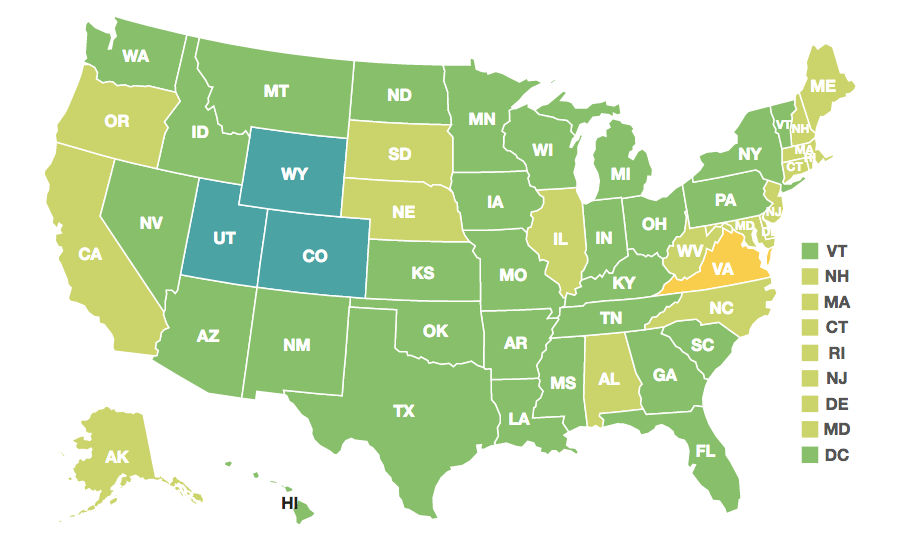 State of Obesity US Map 2016. 