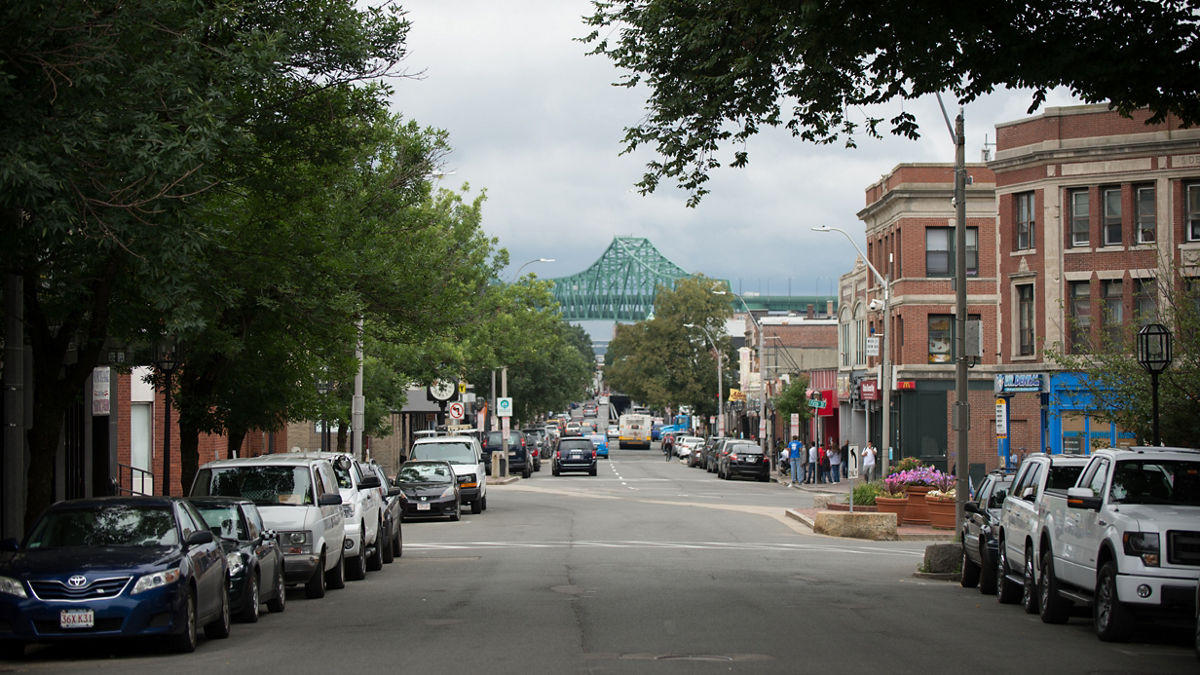A main artery through downtown Chelsea, Mass.