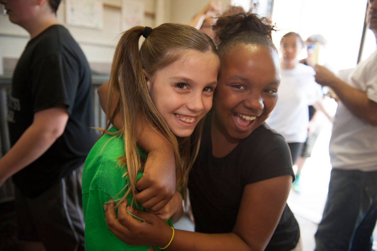 RWJF Philadelphia Childhood Obesity: Kids play and take part in activities at Meredith School in Philadelphia.     Photo by Matt Moyer